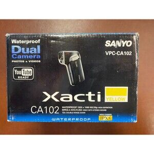 Sanyo Xacti VPC-CA102 Waterproof Dual Camera  Photo & Video - GENTLY USED TESTED